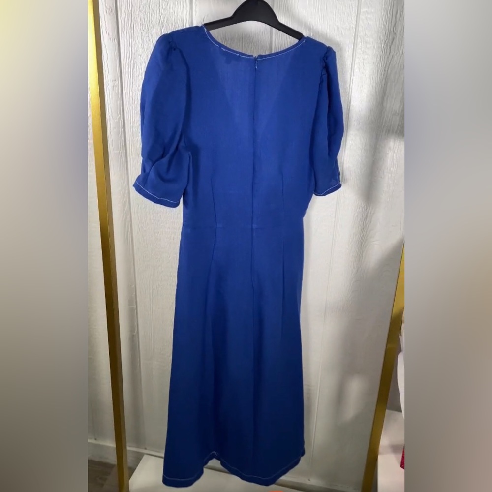 Retro Vintage Button-Up Midi Dress - Picture 2 of 4
